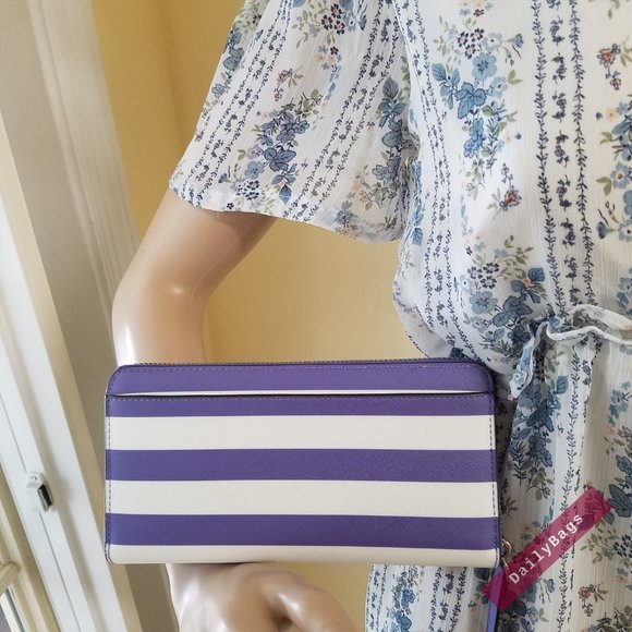 kate spade Bags Kate Spade Neda Periwinkle Make A Splash Wallet